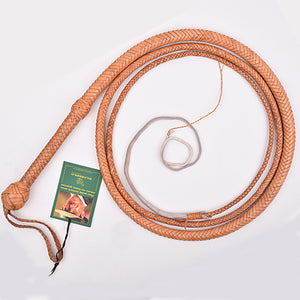 Open image in slideshow, Natural Kangaroo Hide Bullwhip
